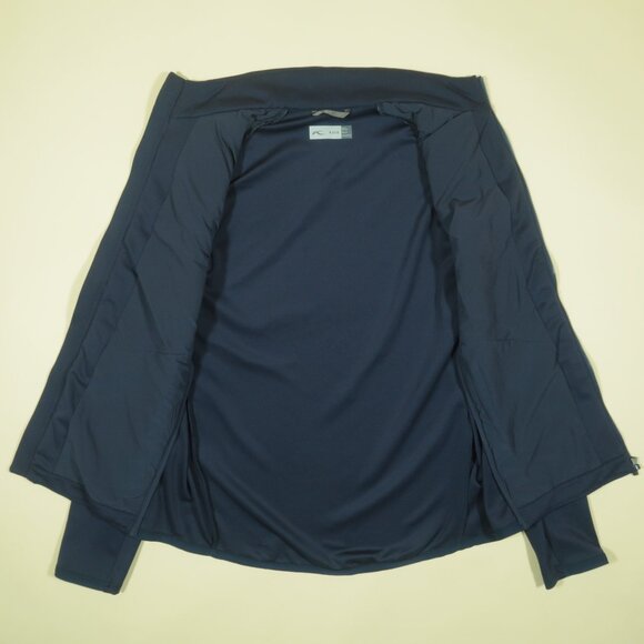 Kjus Release Printed Golf Jacket Mens S Blue Zip Lightweight Stretch - Picture 4 of 6